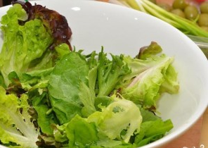 Salad with crab sticks and pineapple