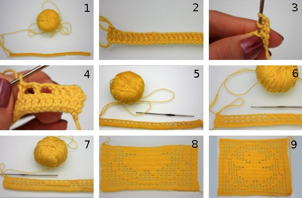 Crochet napkins for beginners