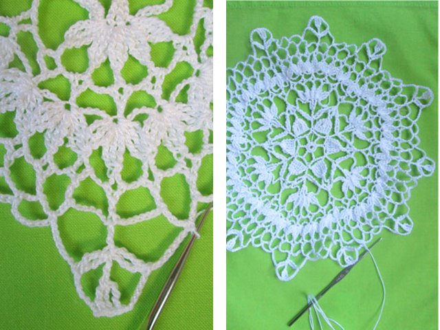 Crochet napkins for beginners