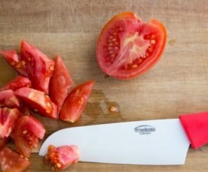 Salad of tomatoes and cucumbers