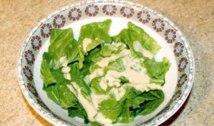 Classic Caesar Salad with Chicken and Rusks