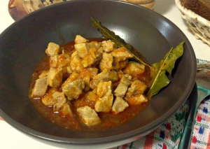 Pork goulash with gravy