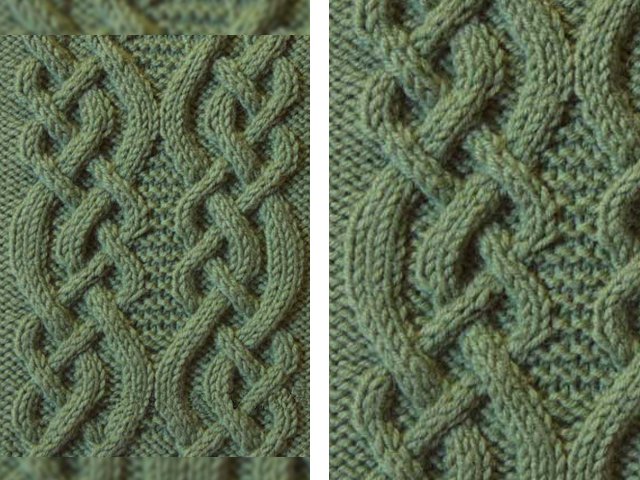 Knitted braids with needles - schemes with a description