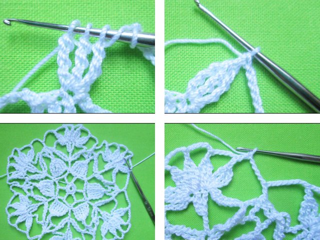 Crochet napkins for beginners