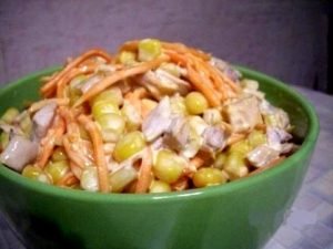 Korean Chicken and Carrot Salad