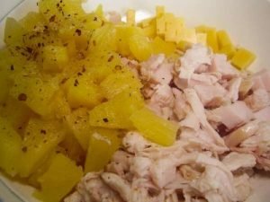 Smoked Chicken Salad with Pineapple