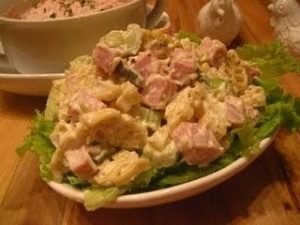 Ham and cheese salad