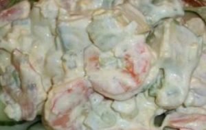 Shrimp salad: recipe with photo