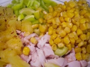 Smoked Chicken Salad with Pineapple