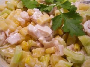 Smoked Chicken Salad with Pineapple