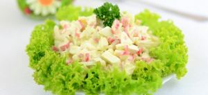 Neptune Salad with Crab Sticks and Squid