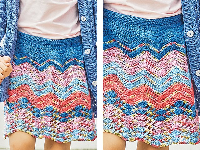 How to crochet a skirt for a woman and a girl?