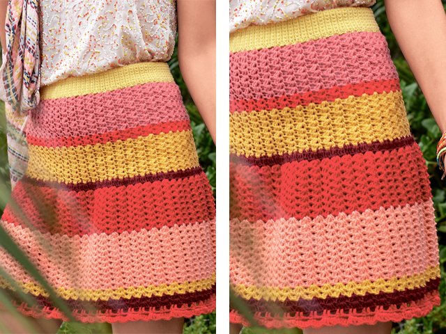 How to crochet a skirt for a woman and a girl?