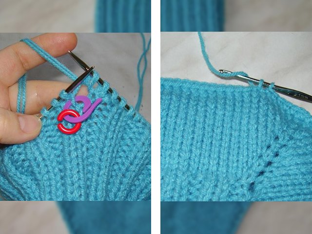 How to knit a shirt front with knitting needles?