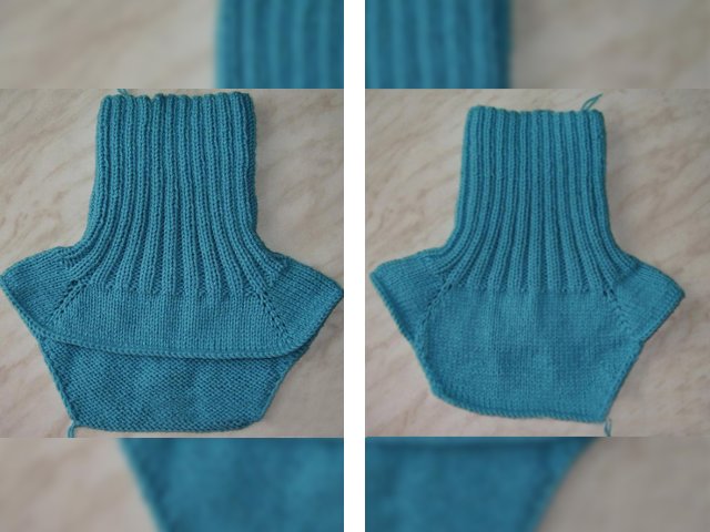 How to knit a shirt front with knitting needles?