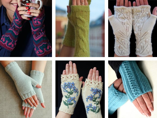 How to knit mitts with knitting needles?