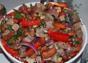 Classic meat salad