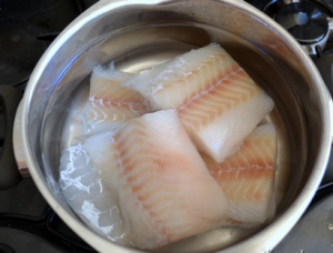 Pollock fish salad