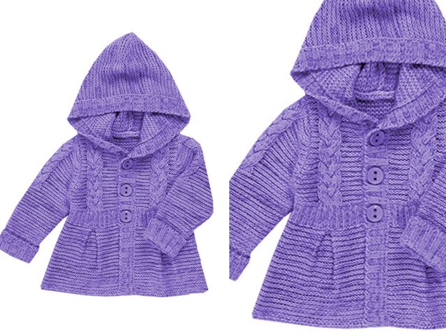 How to knit a coat with knitting needles?