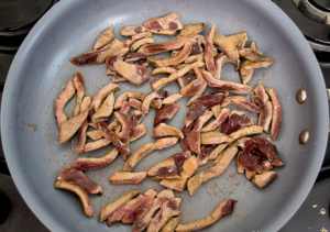 Beef liver salad