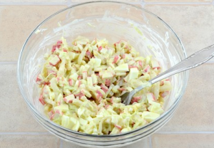 Neptune Salad with Crab Sticks and Squid