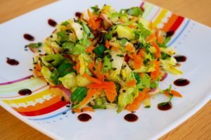 Iceberg Salad with Carrots and Celery