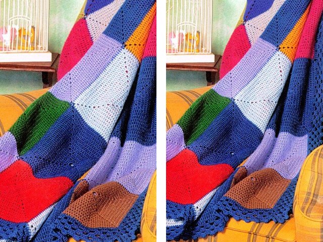 How to crochet a plaid with your own hands?