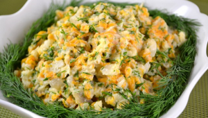 Pollock fish salad