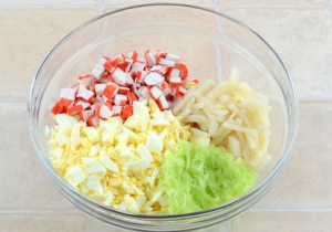 Neptune Salad with Crab Sticks and Squid