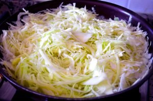 Quick cabbage pie