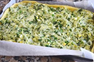 Quick cabbage pie