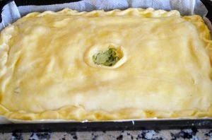 Quick cabbage pie