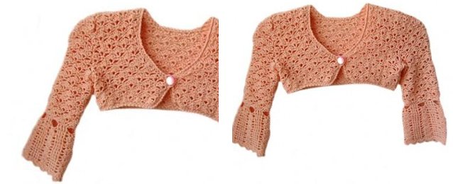 How to crochet a bolero for a girl?