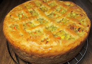 Oven cabbage pie