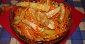 Eggplant and Carrot Salad