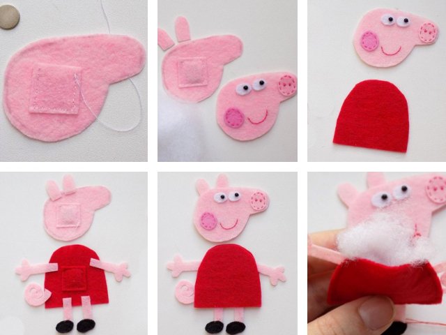 DIY felt toys with patterns for beginners