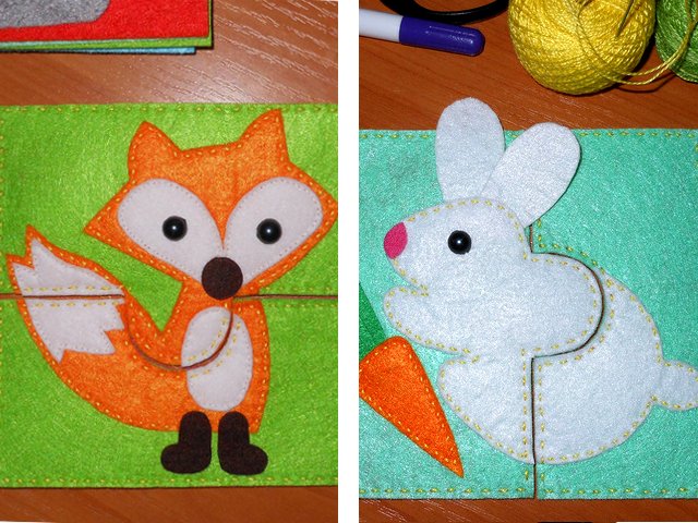 DIY felt toys with patterns for beginners