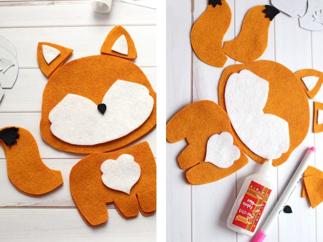 DIY felt toys with patterns for beginners