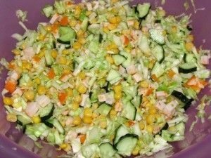 Smoked Chicken Cabbage Salad