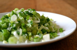 Green onion salad