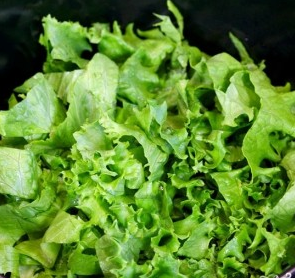 Salad with radish, fresh cucumber and egg