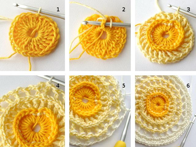 How to crochet motifs