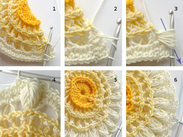 How to crochet motifs