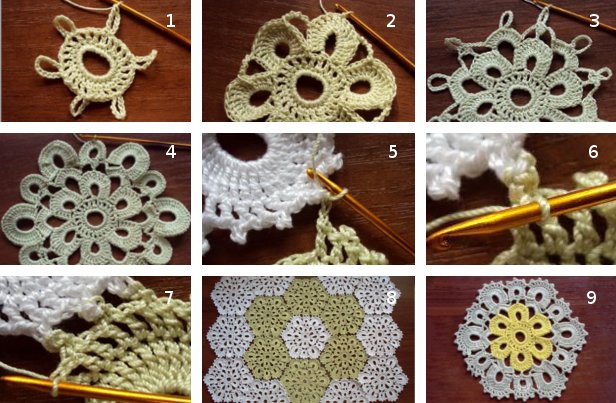 How to crochet motifs