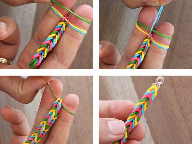 How to weave gum bracelets: photo and video tutorials