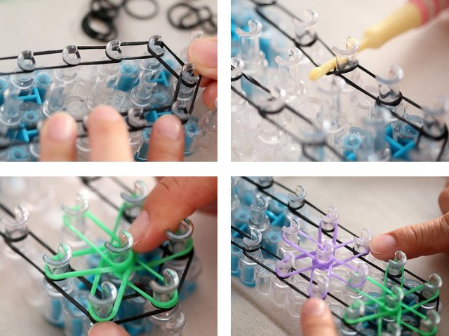 How to weave gum bracelets: photo and video tutorials