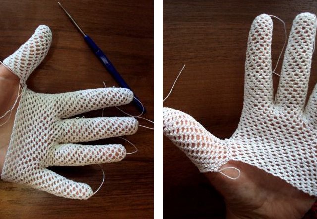 How to crochet gloves?