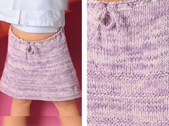 How to knit a skirt