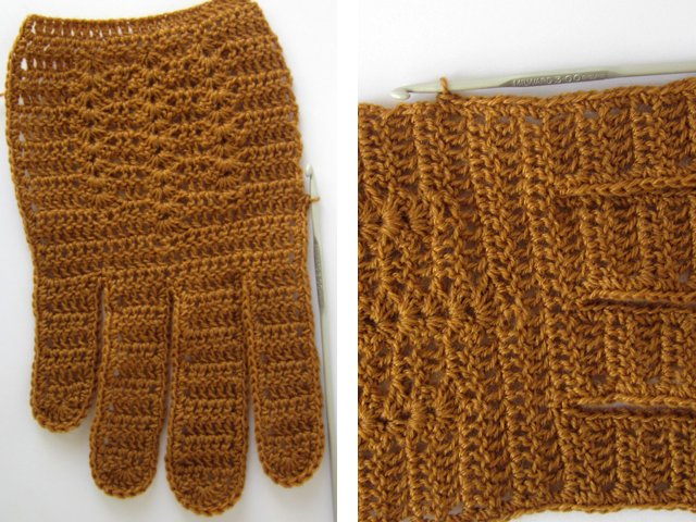 How to crochet gloves?