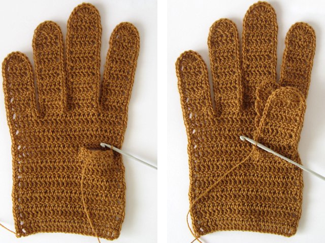 How to crochet gloves?